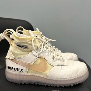 Pre-owned Nike Air Force 1 Gore-tex High Phantom White size men US6